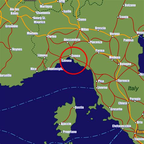 How to get from Rovato to Port of Genoa by train, bus or car